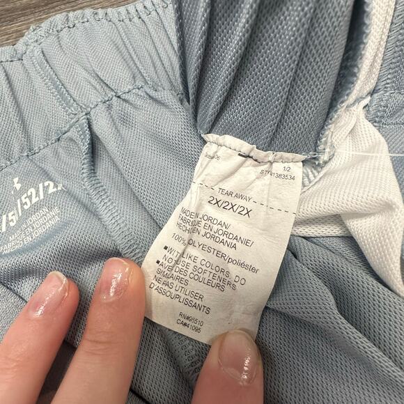 NWT Under Armour Play Up Side Stripe Slate Blue White Women 2X Plus Loose Shorts - Picture 5 of 11